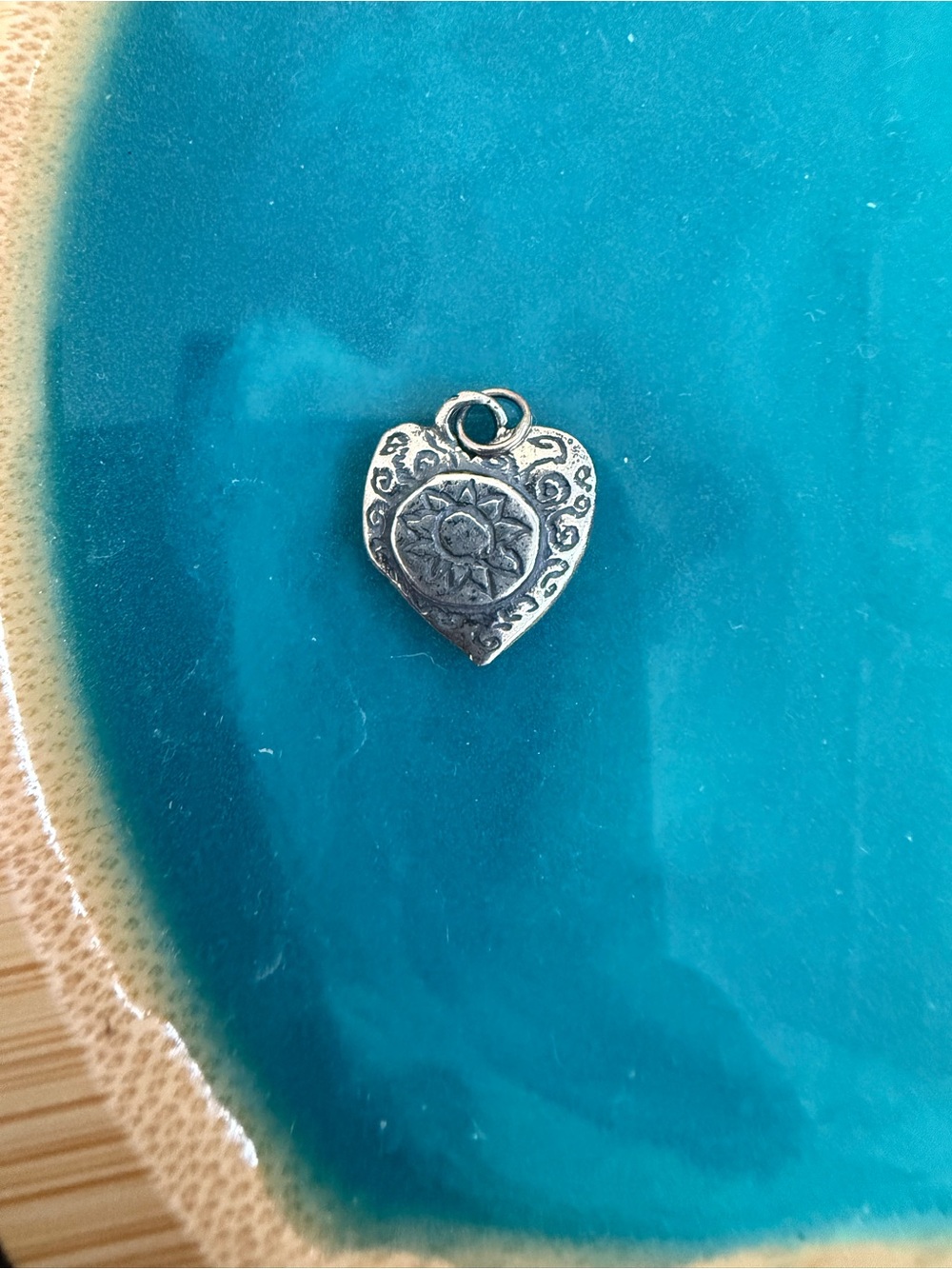 Jes Maharry Sunburst Heart Pendant Charm Sterling silver - Picture 4 of 8